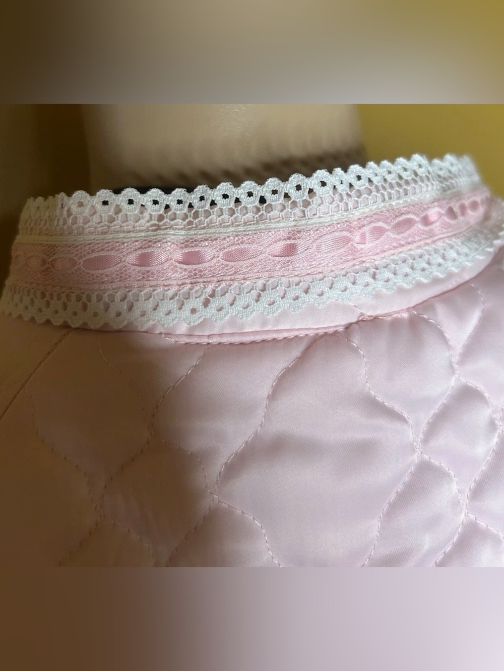 Vintage DEADSTOCK Pink Quilted Long Zip Robe Barbizon- Womens Cozy Loungewear - Picture 2 of 9